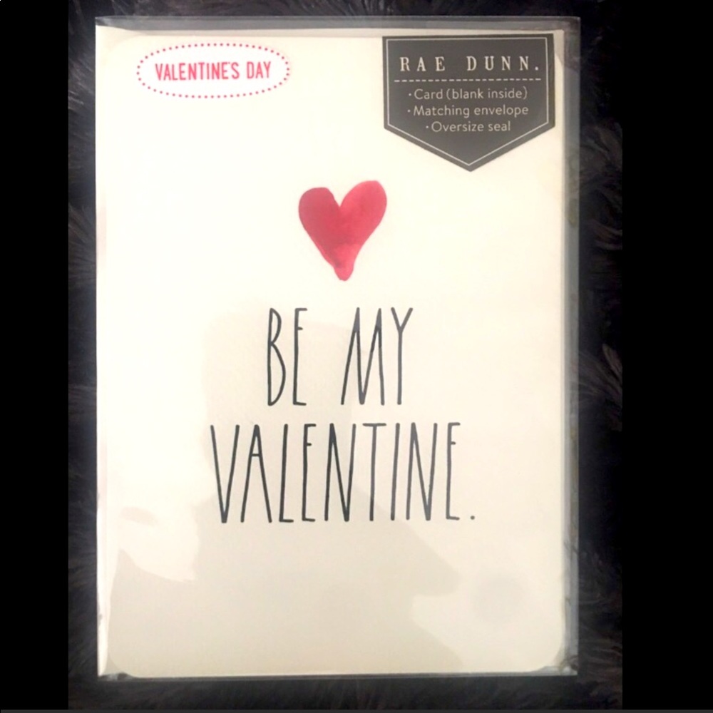 ❤️ Rae Dunn BE MY VALENTINE Card ❤️